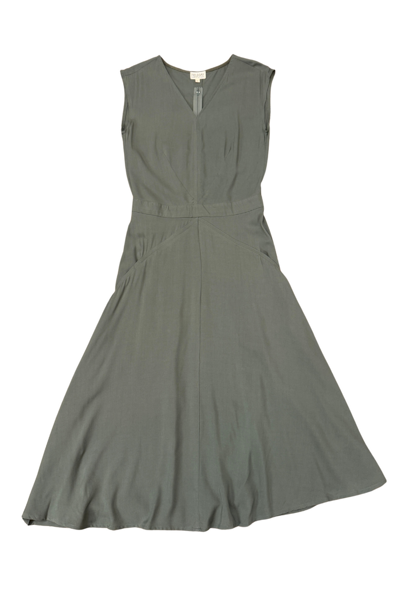 Xena Dress in Sage Green Challis