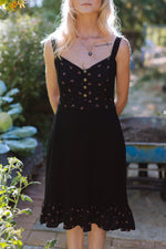 Gemma Dress in Black and Floral