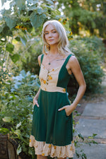 Gemma Dress in Green Butterfly