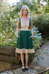 Gemma Dress in Green Butterfly