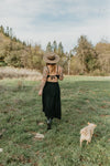Meadow Dress in Black Challis