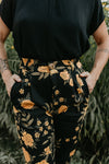 Perfect Pant in Black Marigold