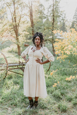 Prairie Dress in Oat Linen