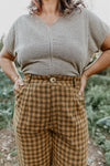 Perfect Pant in Brown Checker