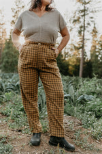 Perfect Pant in Brown Checker