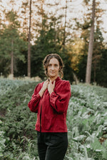 Jane Jacket in Ruby Checker