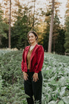 Jane Jacket in Ruby Checker