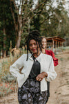 Jane Jacket in Textured White