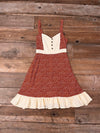 Gemma Dress in Rust Floral and Oat