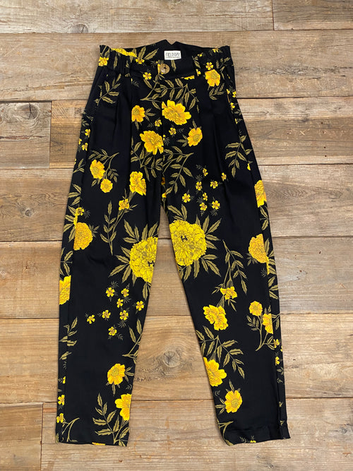 Perfect Pant in Black Marigold