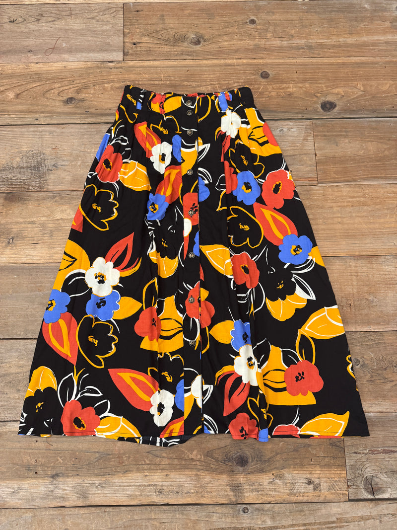 Trices Skirt in Abstract Floral