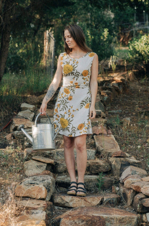 Field Day Dress Archie Dress in Oat Marigold Linen