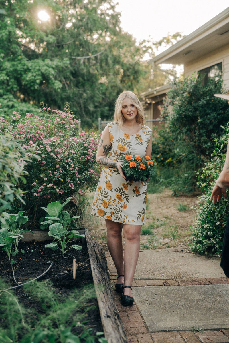 Field Day Dress Archie Dress in Oat Marigold Linen