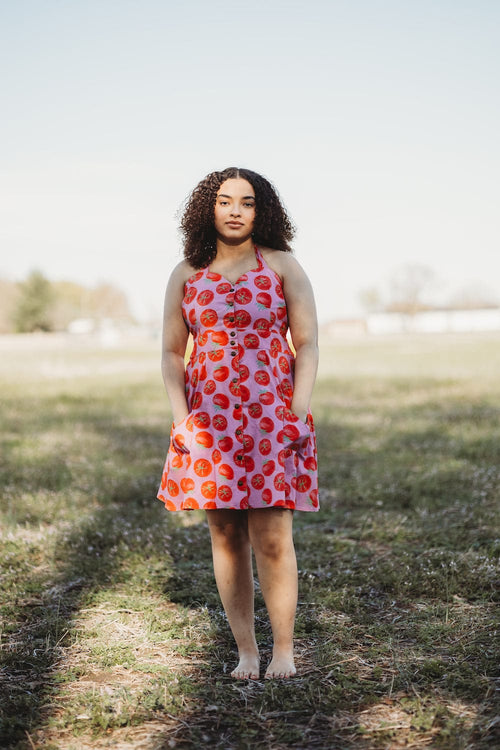 field day Dress Bedding Dress in Tomato