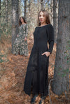 Field Day Dress Bhodie Dress in Black Challis