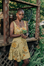 Field Day Dress Delana Dress in Mustard Marigold Linen