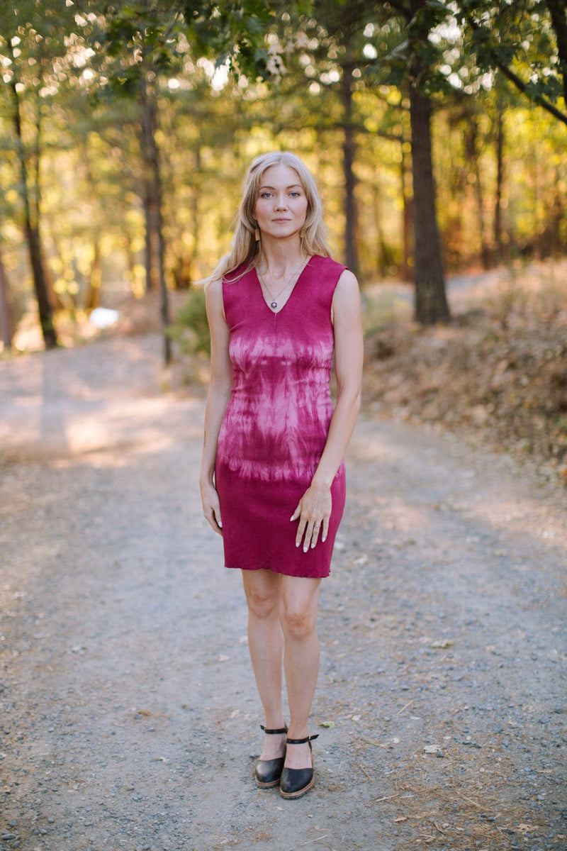 Field Day Dress Slinky Dress in Dragon Fruit