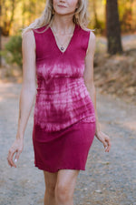 Field Day Dress Slinky Dress in Dragon Fruit