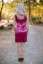 Field Day Dress Slinky Dress in Dragon Fruit