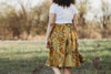 Field Day Skirt Bae Skirt in Mustard Marigold Linen