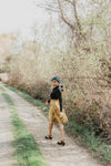 Field Day Skirt Bae Skirt in Mustard Marigold Linen