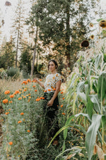 Field Day Top Dolman Top in Marigold Linen