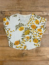 Field Day Top Dolman Top in Marigold Linen