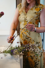 Xena Dress in Mustard Marigold Linen