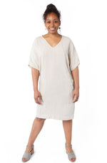 Field Day Dress Cocoon Dress in Oat Linen