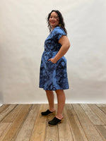 Field Day Dress Dolman Dress in Earth Worship in Ocean Blue