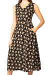 Field Day Dress Ever Dress in Black Rose Crepe