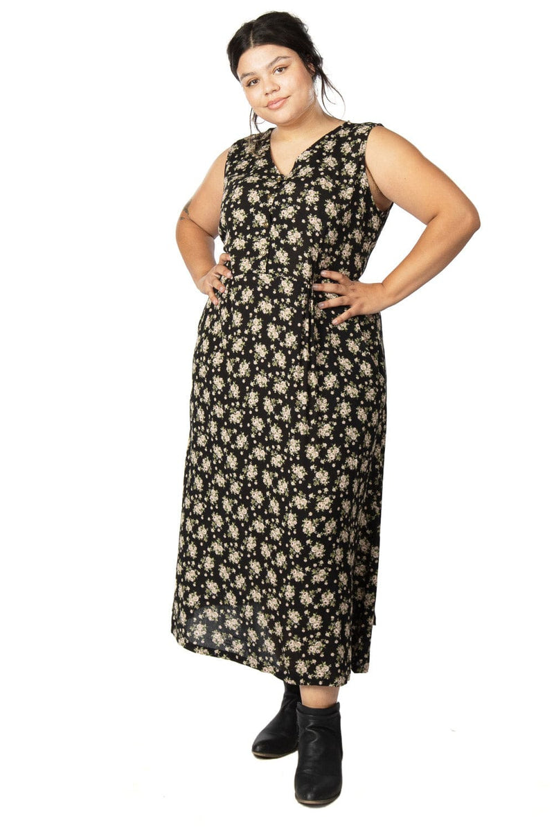 Field Day Dress Ever Dress in Black Rose Crepe