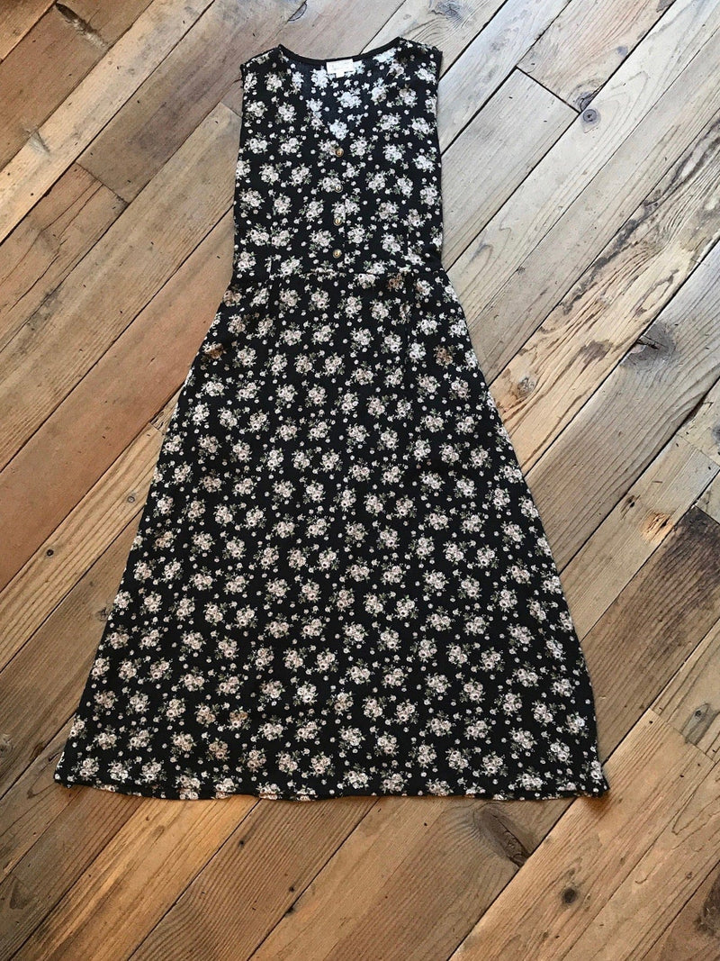 Field Day Dress Ever Dress in Black Rose Crepe