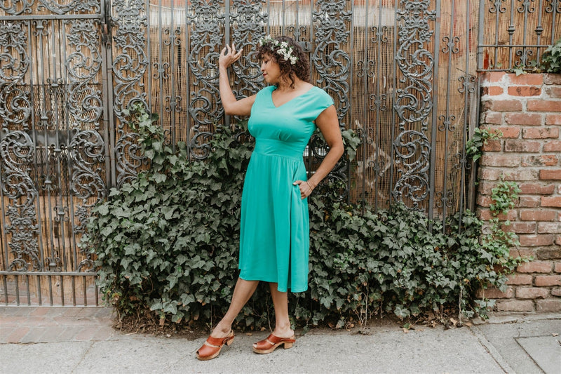 Field Day Dress Joy dress in Teal Challis