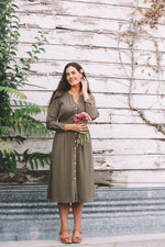 Field Day Dress Vera Dress in Olive