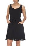 field day Dress Wrap Dress in Black