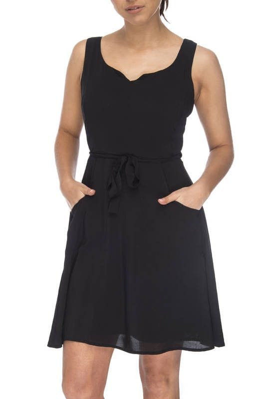 field day Dress Wrap Dress in Black