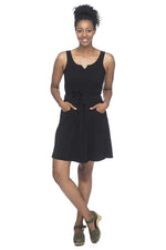 field day Dress Wrap Dress in Black