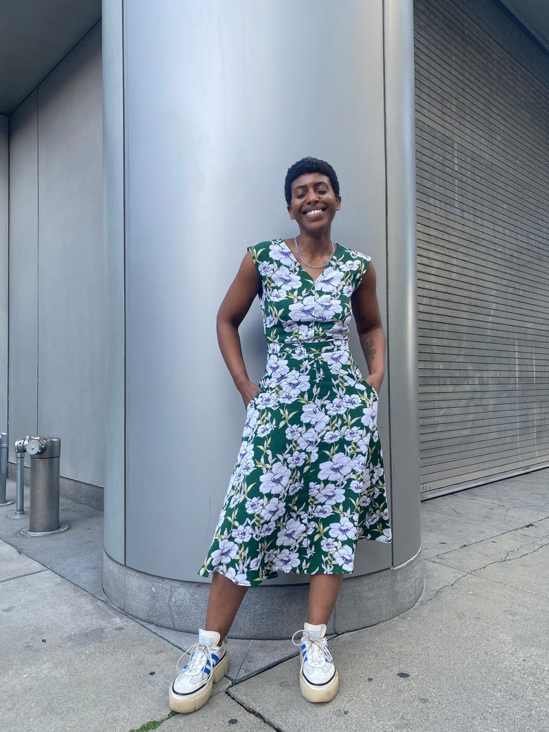 Field Day Dress Xena Dress in Green Magnolia