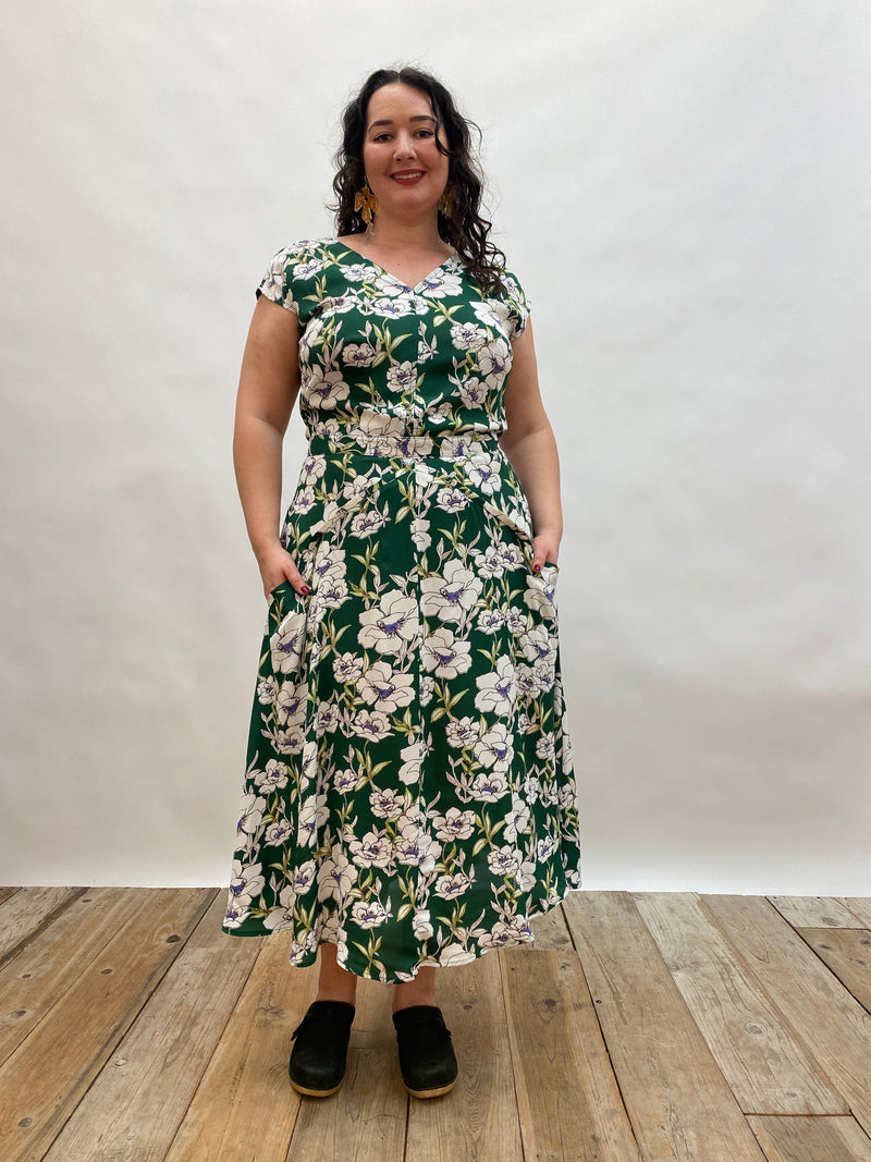 Field Day Dress Xena Dress in Green Magnolia