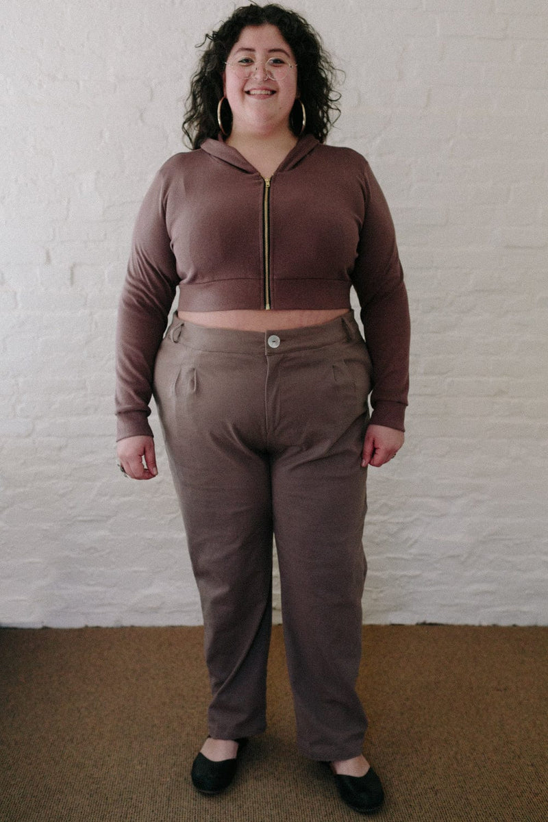 Field Day Hoodie Cropped Hoodie In Sienna Rose