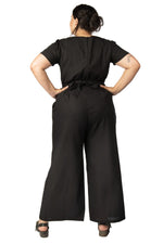 Field Day Jumpsuit Vega Jumpsuit in Black Linen