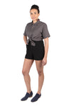 Field Day Shorts Breezy Shorts in Black Linen