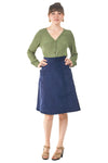 field day Skirt Atheno Skirt in Midnight Corduroy