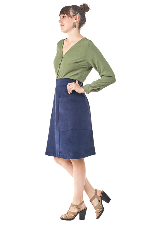 field day Skirt Atheno Skirt in Midnight Corduroy