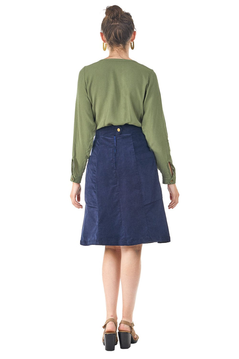 field day Skirt Atheno Skirt in Midnight Corduroy