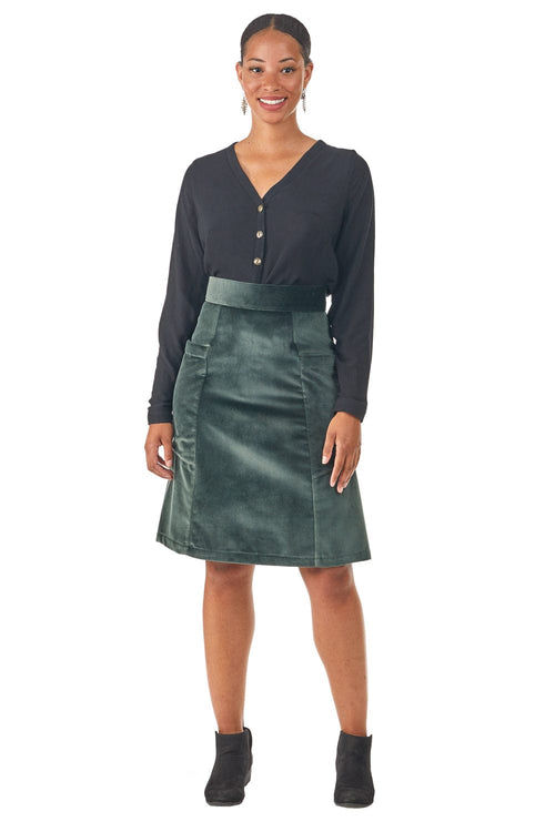 Field Day Skirt Atheno Skirt in Spruce Velvet