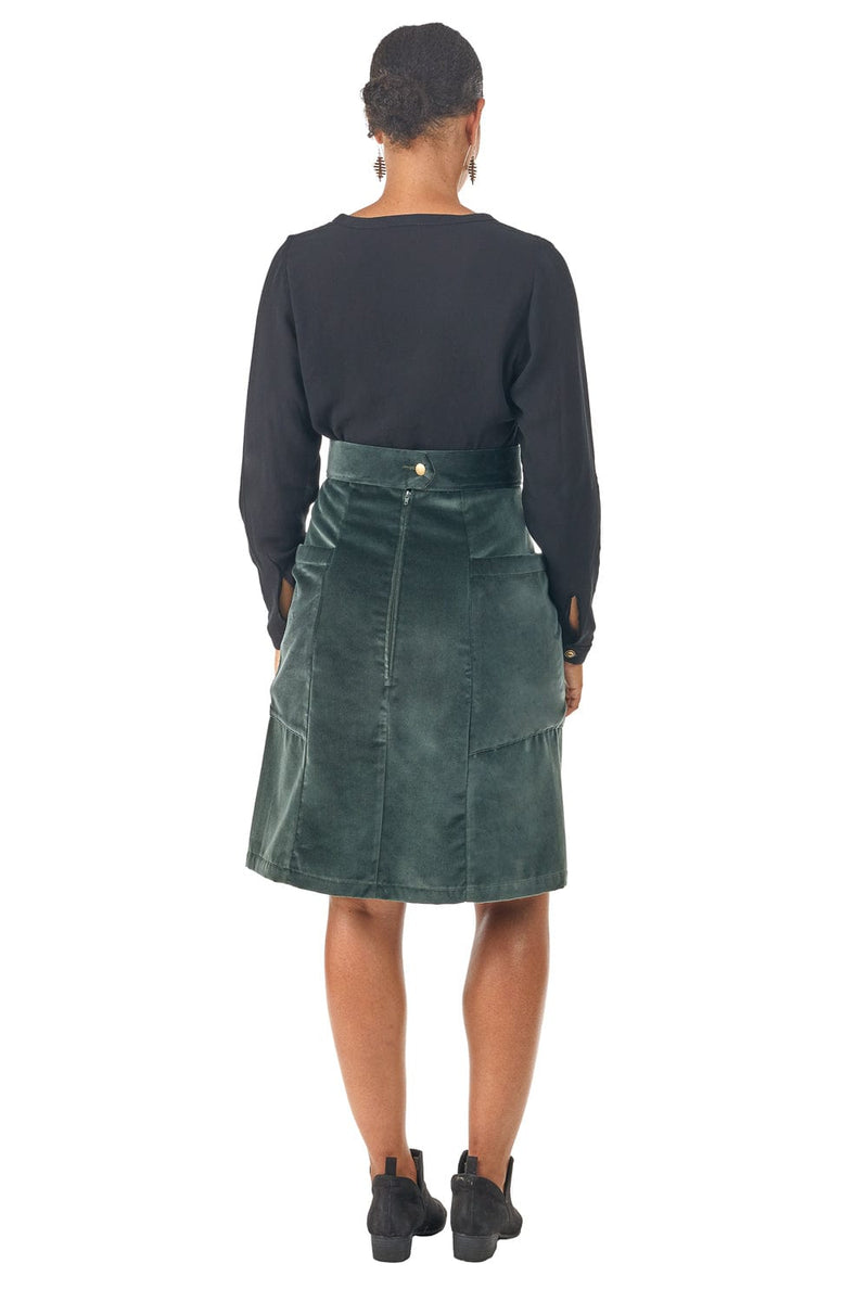 Field Day Skirt Atheno Skirt in Spruce Velvet