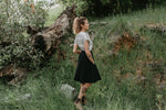 Field Day Skirt Bae Skirt in Black Linen