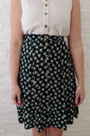 Field Day Skirt Bae Skirt in Black Rose Crepe